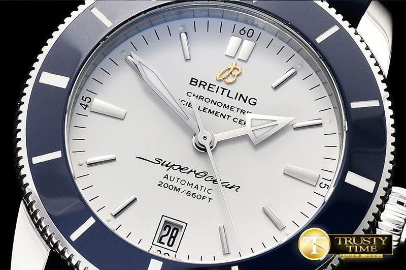 브라이틀링 Superocean Heritage II 42mm SS/RU White GF MY9015 Mod -BSW0365A