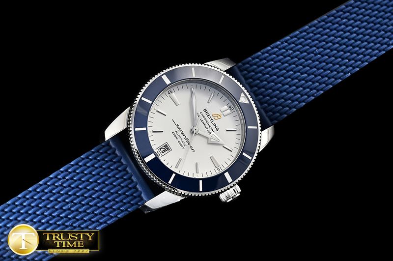 브라이틀링 Superocean Heritage II 42mm SS/RU White GF MY9015 Mod -BSW0365A