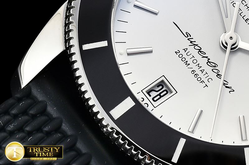 브라이틀링 Superocean Heritage II 42mm SS/RU White GF MY9015 Mod -BSW0365B