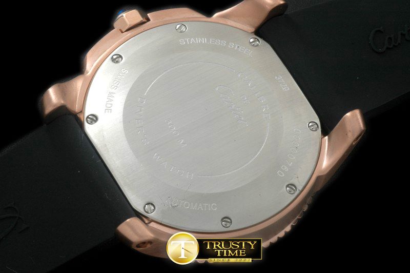 까르띠에 Calibre de Cartier DChrono RG/RU White OS20 -CAR0327C