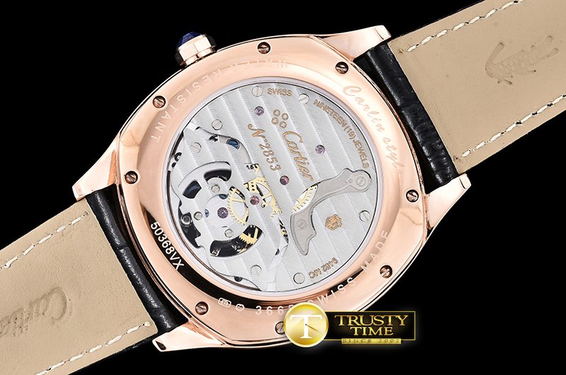 까르띠에 Drive De Cartier Tourbillon RG/LE White Tourbillon -CAR0348B