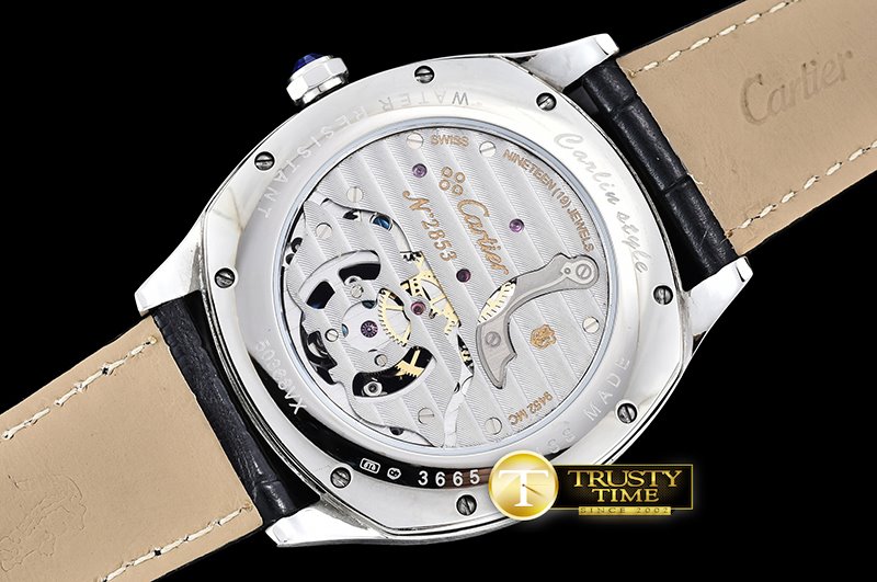 까르띠에 Drive De Cartier Tourbillon SS/LE Black Tourbillon -CAR0348C