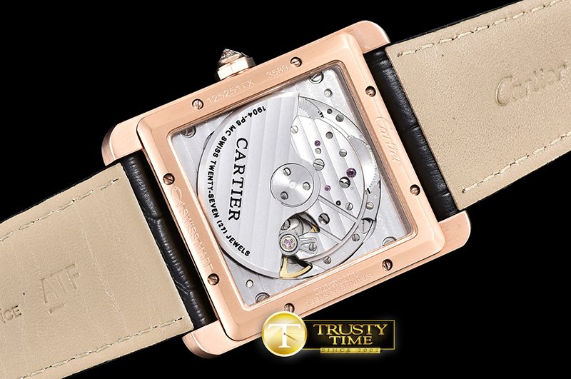까르띠에 Cartier Tank MC 1904 RG/LE Diams White JF Asia 23J -CAR0351B