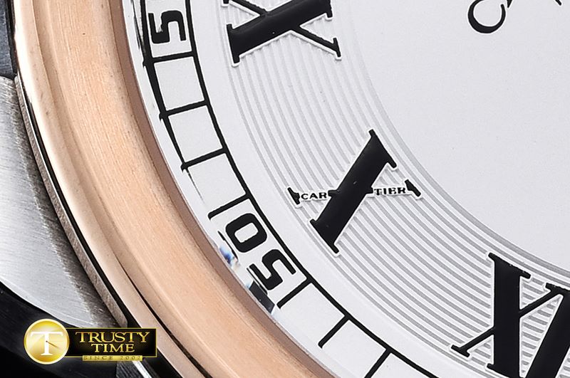 까르띠에 Cartier De Calibre RG/SS/LE White JF Miyota 8205 -CAR0362B