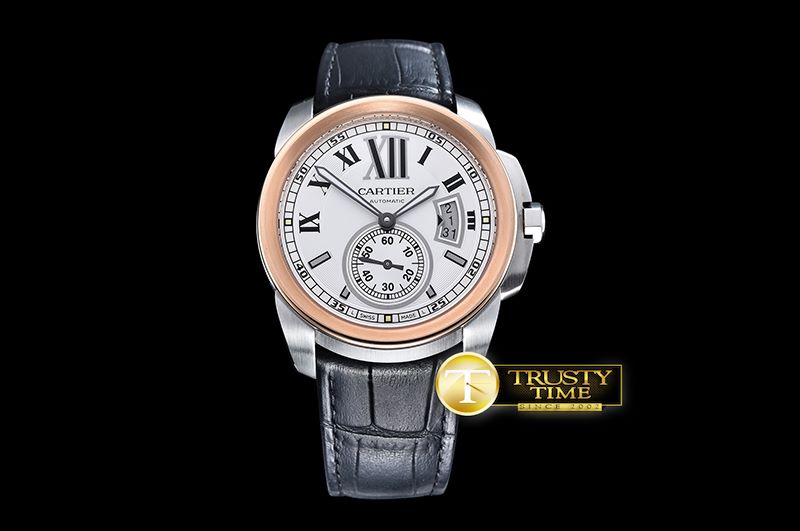 까르띠에 Cartier De Calibre RG/SS/LE White JF Miyota 8205 -CAR0362B