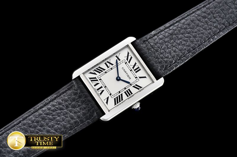 까르띠에 Must De Cartier Ladies 25mm SS/LE White GPF Swiss Qtz -CAR0386A
