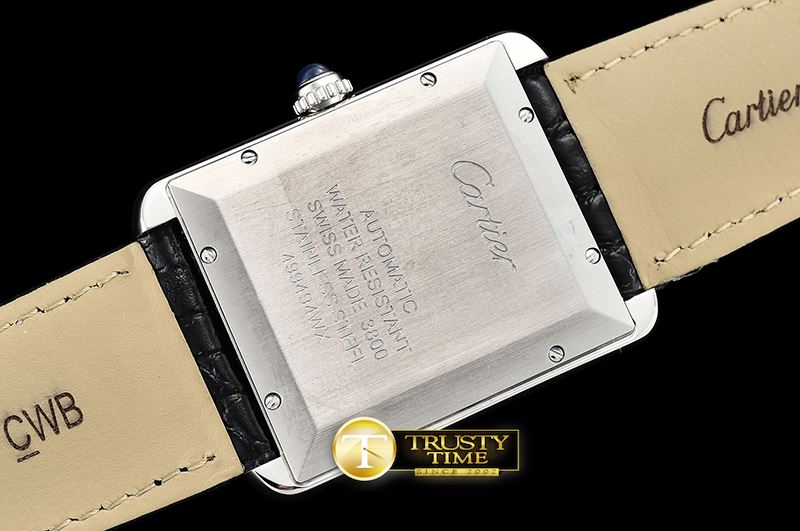 까르띠에 Cartier Tank Solo SS/LE White ZF Miyota 9015 Mod -CAR0394A