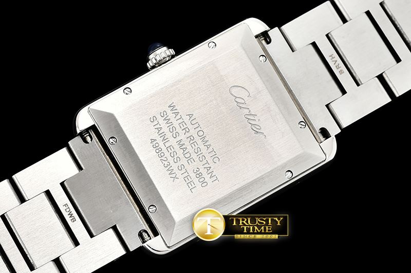 까르띠에 Cartier Tank Solo SS/SS White ZF Miyota 9015 Mod -CAR0394B