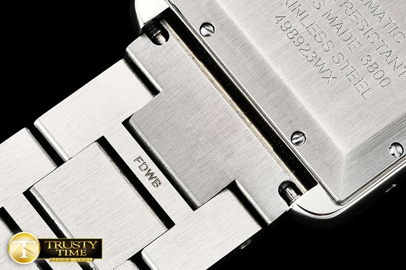 까르띠에 Cartier Tank Solo SS/SS White ZF Miyota 9015 Mod -CAR0394B