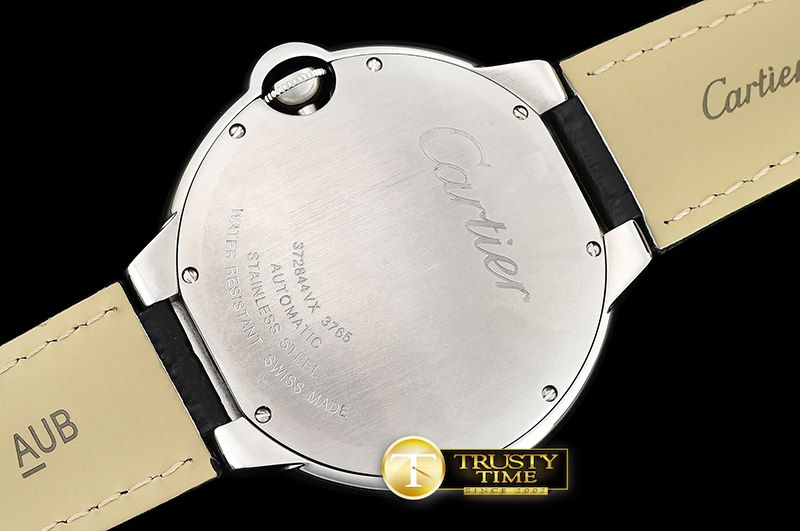 까르띠에 Balon Bleu Mens 42mm SS/LE White JF MY9015 Mod -CAR0408A