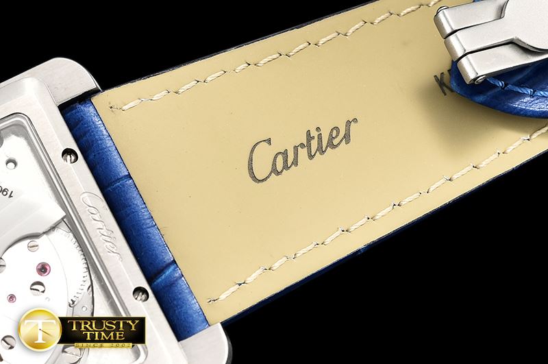 까르띠에 Cartier Tank MC 1904 SS/LE (Blue) White Asia 23J -CAR0417A
