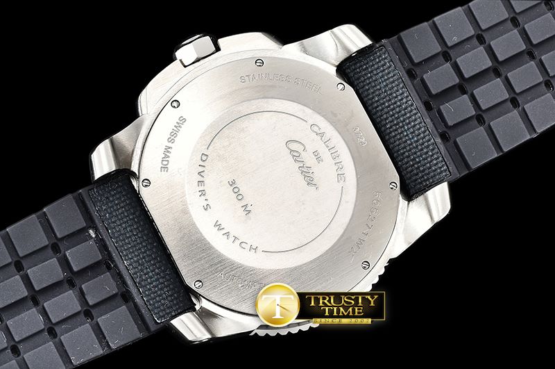 까르띠에 Calibre de Cartier Diver SS/NY/RU Blue JF Asia 2824 -CAR0418A