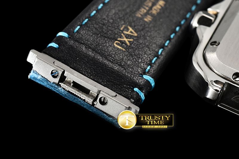 까르띠에 Santos D Cartier 2018 Ladies SS/LE (Blue)Wht Swiss Qtz -CAR0430G