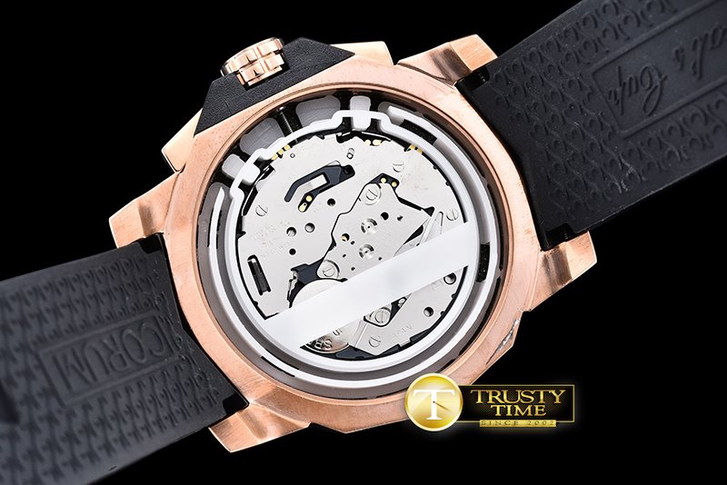 코럼 Admirals Cup Chronograph RG/RU Brown Qtz -COR040D
