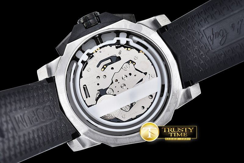코럼 Admirals Cup Chronograph SS/RU Grey Qtz -COR040I