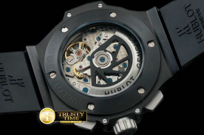 위블로 Aero Bang PVD/RU Black Skeleton A7750 -HUB0301B