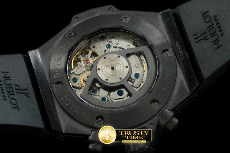 위블로 Big Bang All Black Unico PVD/RU Skeleton Asian 7750 -HUB0324