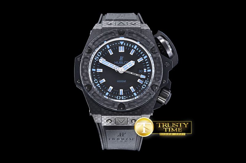 위블로 King Power OceanGraphic 4000 CF/RU Blk/Blue V6F A7750 -HUB0338A