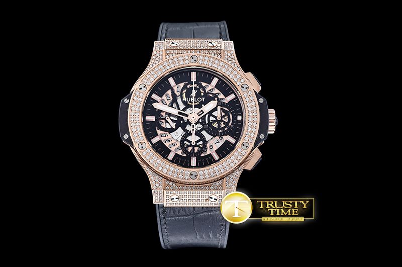 위블로 Aero Big Bang RG/RG/RU Diams Skeletonal A7750 Mod -HUB0342
