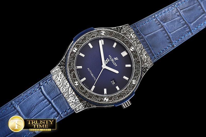 위블로 Classic Fusion Fuente 20th Annv SS/LE SRF Blue A2892 -HUB0390C