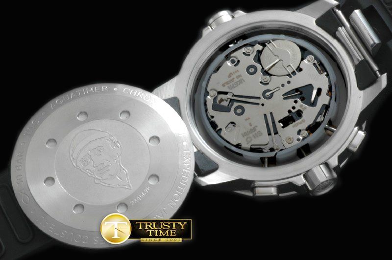 IWC 2013 Aquatimer SS/RU Black Jap Quartz -IWC0224B
