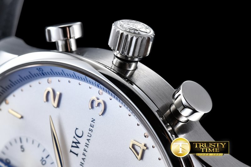 IWC Portuguese Chrono SS/LE Wht A7750 New Improved -IWC0293