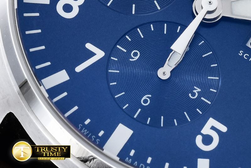 IWC 3777 Pilot Chrono SS/LE Blue Le Petit V2 ZF A7750 -IWC0320
