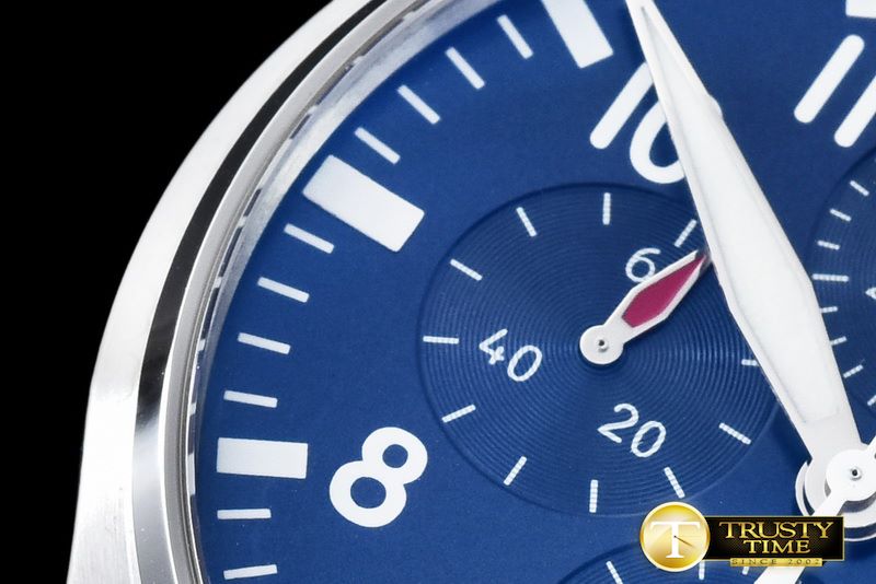 IWC 3777 Pilot Chrono SS/LE Blue Le Petit V2 ZF A7750 -IWC0320