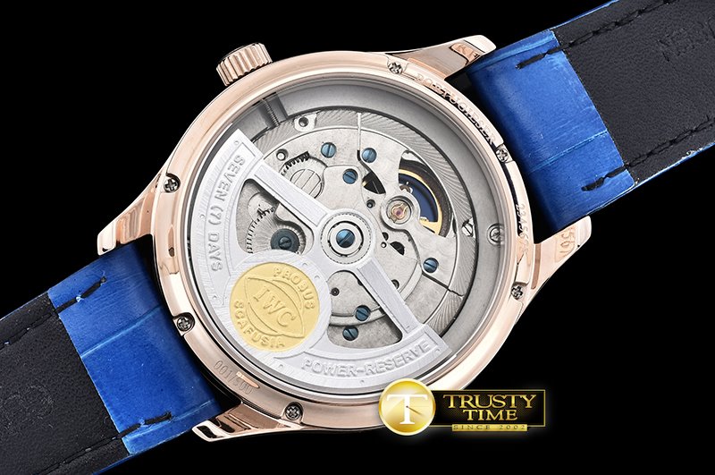 IWC Portugese Mystere Tourbillon RG/LE Blue Asia 21J -IWC0342F