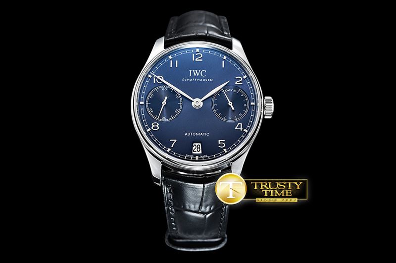 IWC Portuguese Chrono SS/LE Wht/Wht Gold Num ZF A79350 Mod -IWC0351