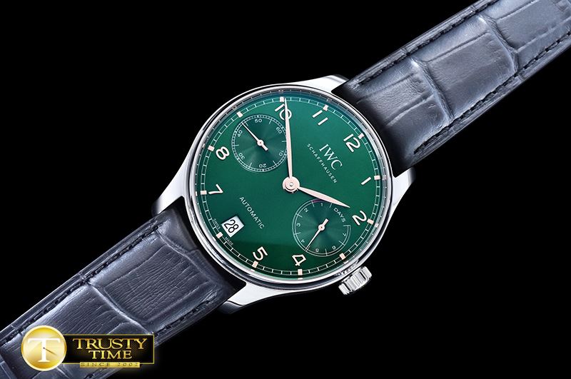 IWC Portugese 5007 SS/LE Green/Gold Num ZF A52010 Mod -IWC0361