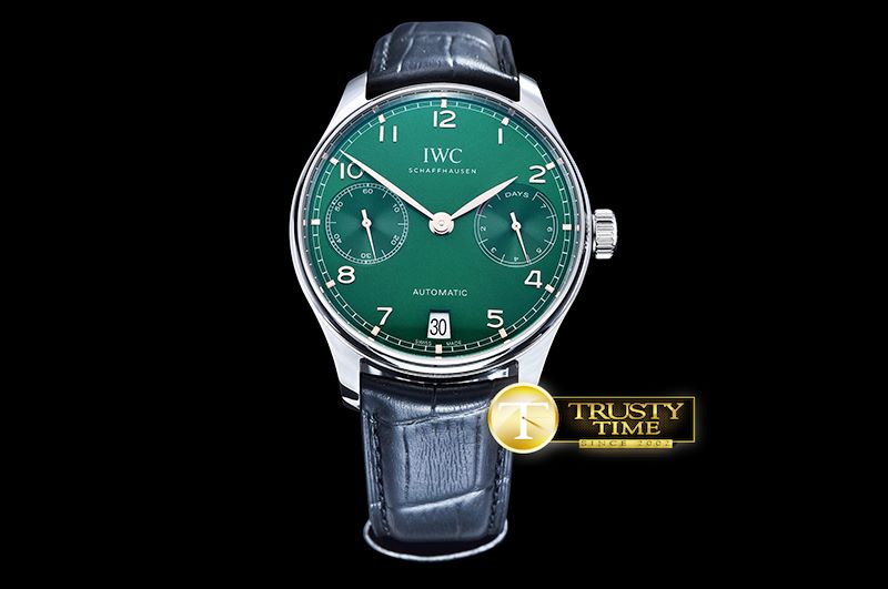 IWC Portugese 5007 SS/LE Green/Gold Num ZF A52010 Mod -IWC0361