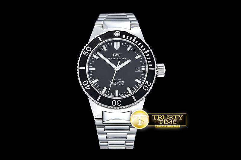 IWC GST AquaTimer SS/SS Black Noob SP Asia 2824 -IWC0371A