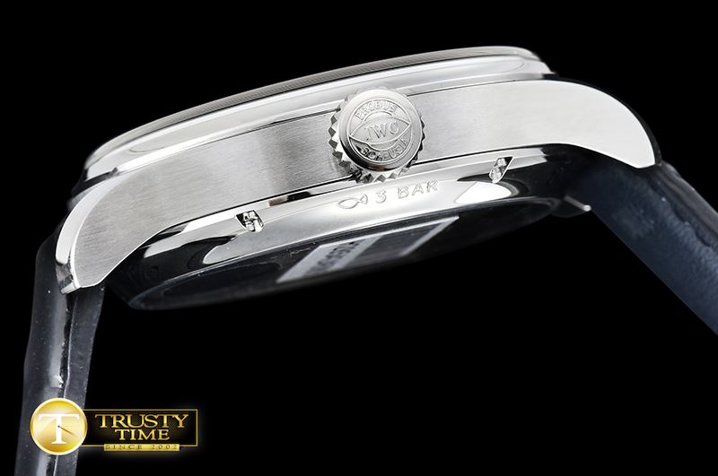 IWC Portugieser Annual Cal IW503502 SS/LE Wht/Gold A52850 -IWC0380B