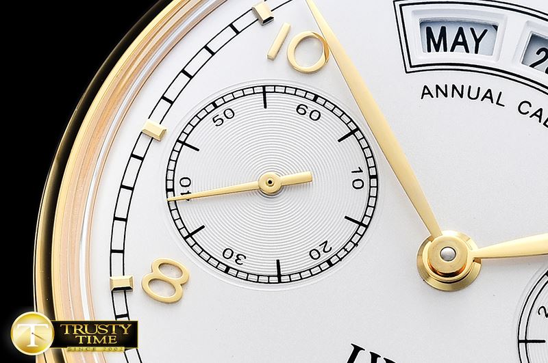 IWC Portugieser Annual Cal. IW503502 YG/LE White A52850 -IWC0383B