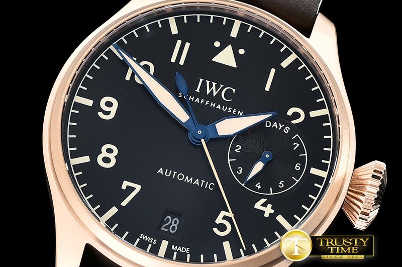 IWC Big Pilot Heritage IW510301 RG/LE Black YLF Asia 23J -IWC0394B