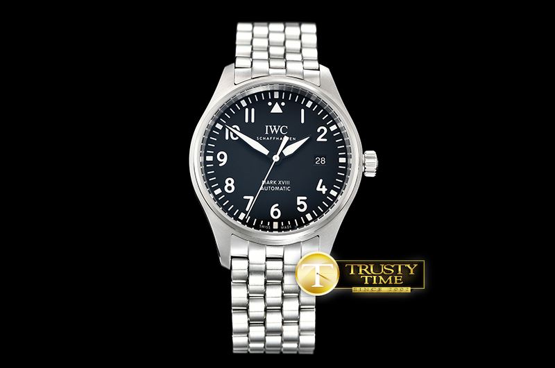 IWC Mark XVIII IW327011 SS/SS Black MKF V2 Miyota 9015 -IWC0401C