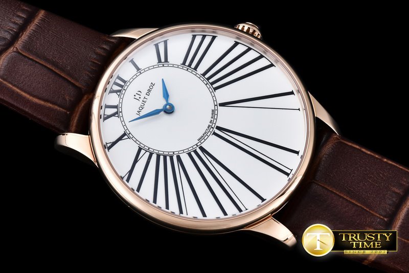 자케 드로 Petite Huere Minute RG/LE White ST8003 -JD005C