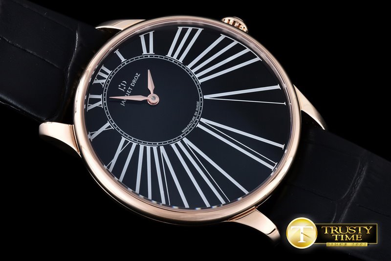 자케 드로 Petite Huere Minute RG/LE Black ST8003 -JD005D