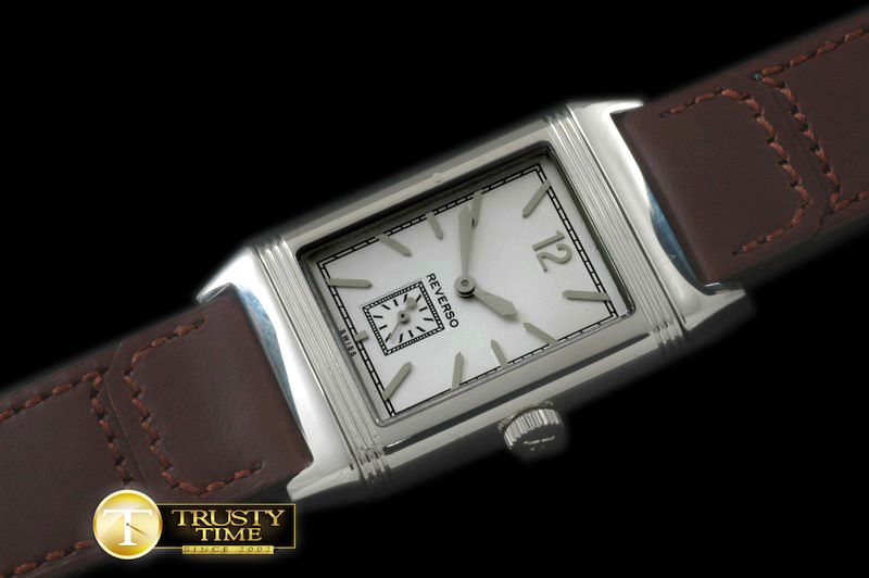 예거 르쿨트르 Reverso Classique SS/LE White Num Jap Qtz -JL079C