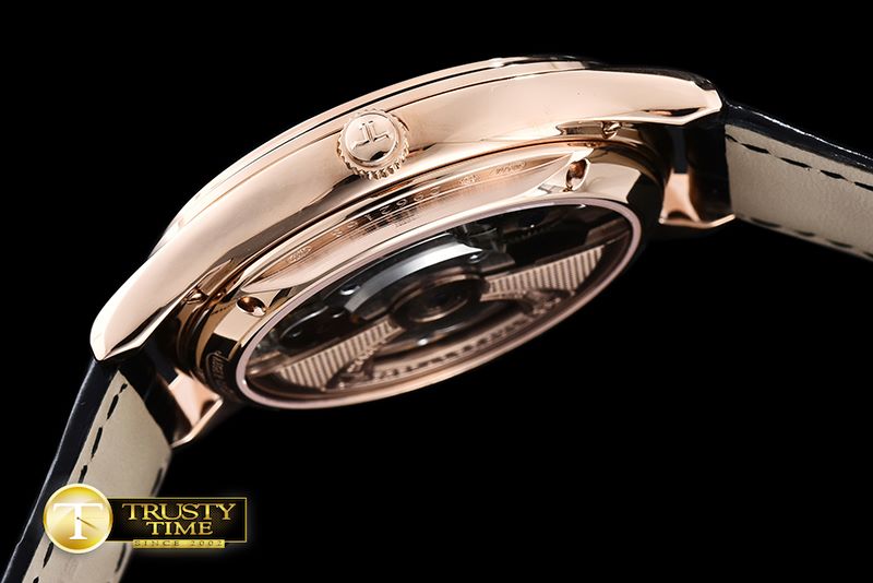 예거 르쿨트르 Master Ultra Thin Tourbillon RG/LE Black -JL088C