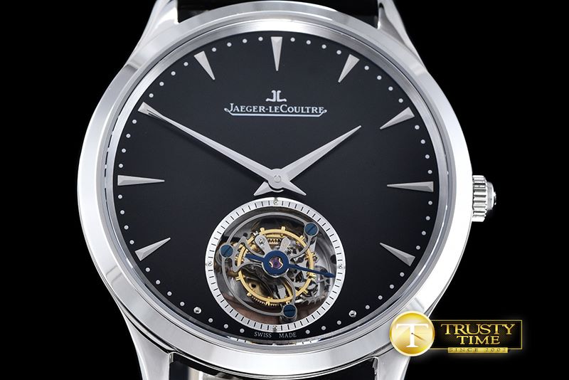 예거 르쿨트르 Master Ultra Thin Tourbillon SS/LE Black -JL089B