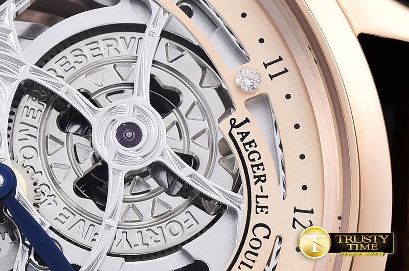 예거 르쿨트르 Master Skeleton Tourbillon RG/LE Gold Flying Tourbillon -JL091C