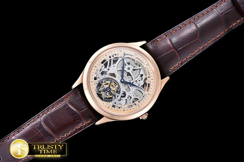 예거 르쿨트르 Master Skeleton Tourbillon RG/LE Gold Flying Tourbillon -JL091C