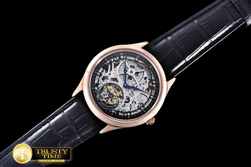 예거 르쿨트르 Master Skeleton Tourbillon RG/LE Black Flying Tourbillon -JL091