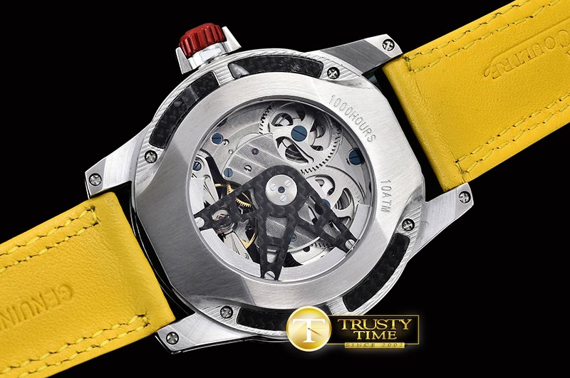 예거 르쿨트르 AMVOX3 Tourbillon GMT SS/LE Black/Yellow Asia 23J -JL095A