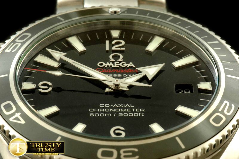 오메가 POcean Liquidmetal SS/SS Black Asian 2824 -OMG0264