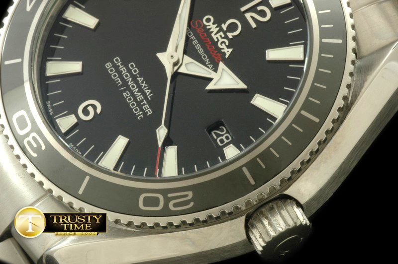 오메가 POcean Liquidmetal SS/SS Black Asian 2824 -OMG0264