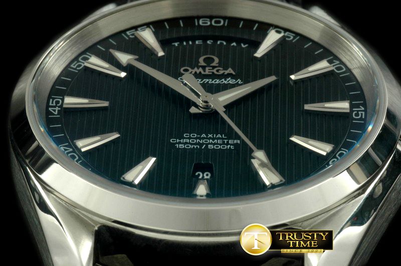 오메가 Aqua Terra Day/Date SS/LE Black Swiss 2836 -OMG0306A
