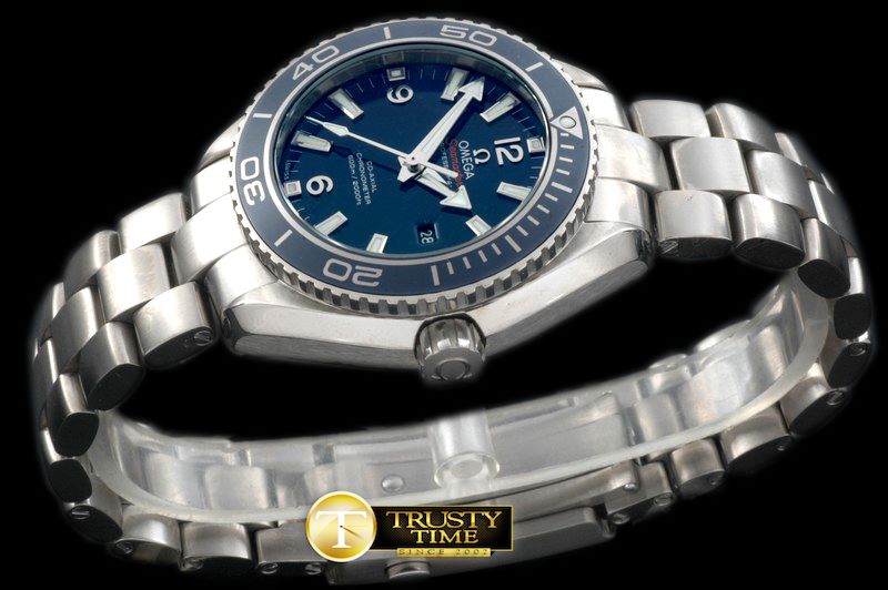 오메가 POcean Ceramic Blue TI/TI Swiss Eta 2824 -OMG0320